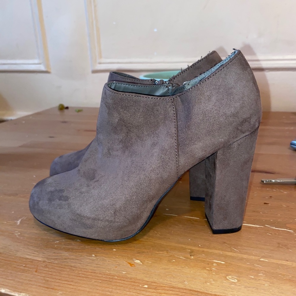 Taupe booties